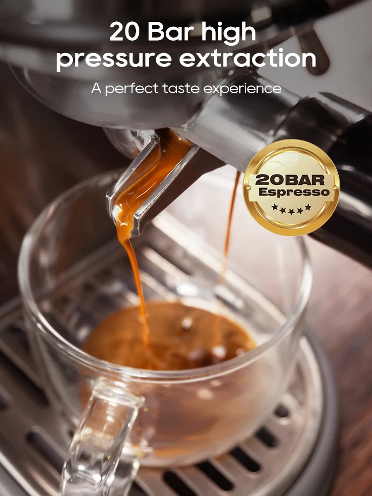 HiBREW H10B 20Bar Espresso Machine – Semi-Automatic Coffee Maker with Hot & Cold Modes