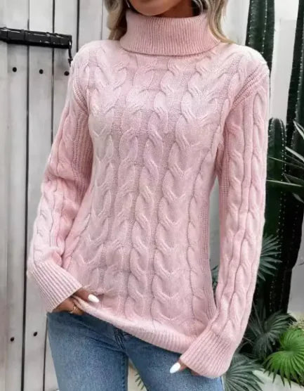 Ladies' Cable-knit Cozy Turtleneck