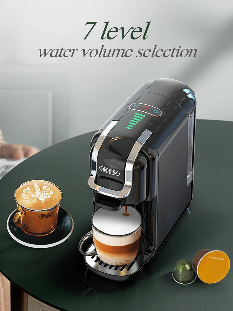 HiBREW 5-in-1 Coffee Machine – 20Bar Espresso, Capsule & Ground Compatible