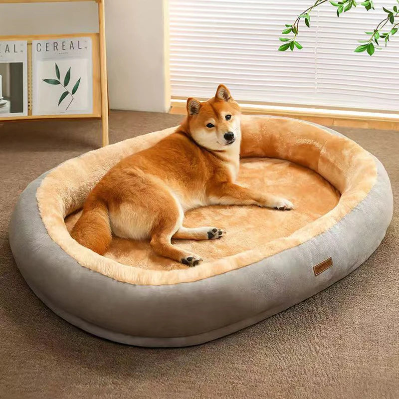 CozyPaws Plush Pet Bed – Soft Square Cushion Sofa for Cats & Small Dogs