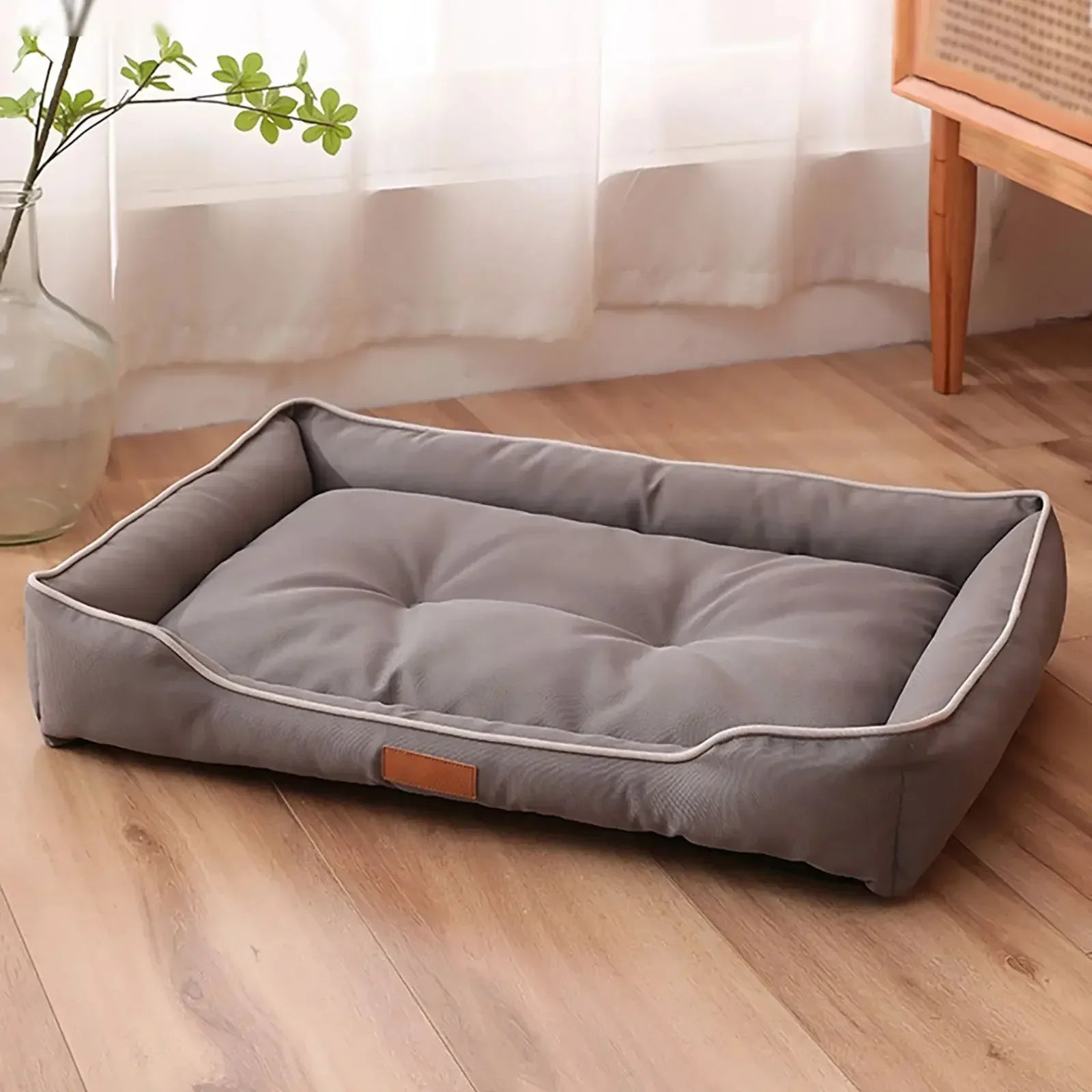 Durable Dog Bed – Waterproof Oxford Pet Mat with Thick PP Cotton Filling