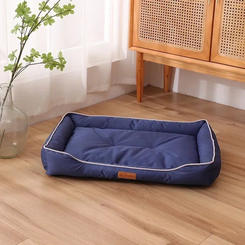 Durable Dog Bed – Waterproof Oxford Pet Mat with Thick PP Cotton Filling