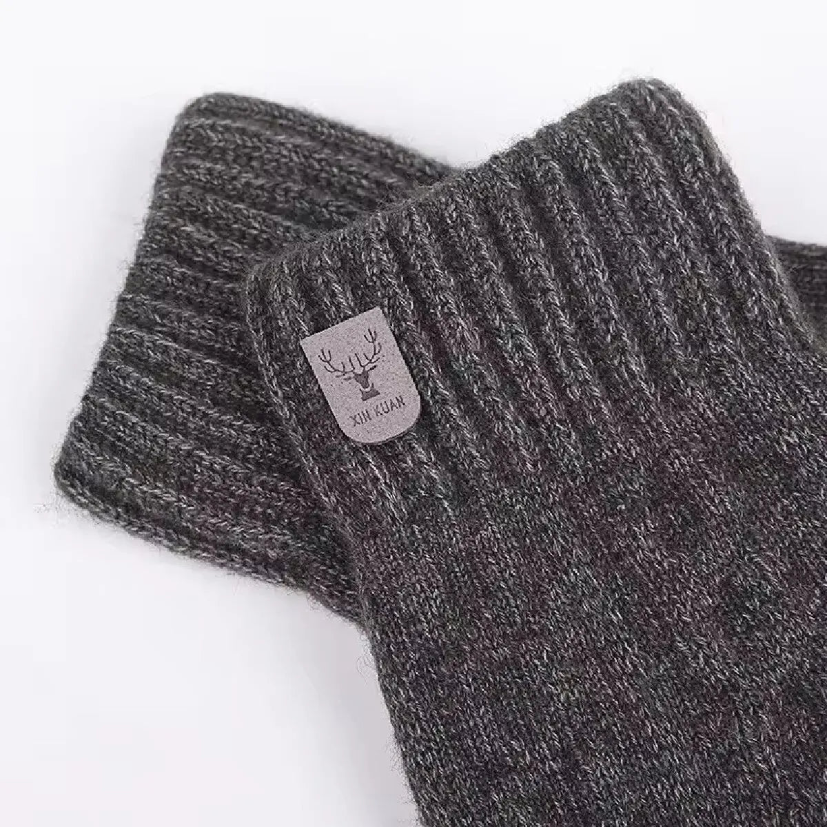 Warm Wool Knit Gloves for Men