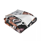 henry cavill photo collage Throw Blanket Soft Plaid halloween blanket