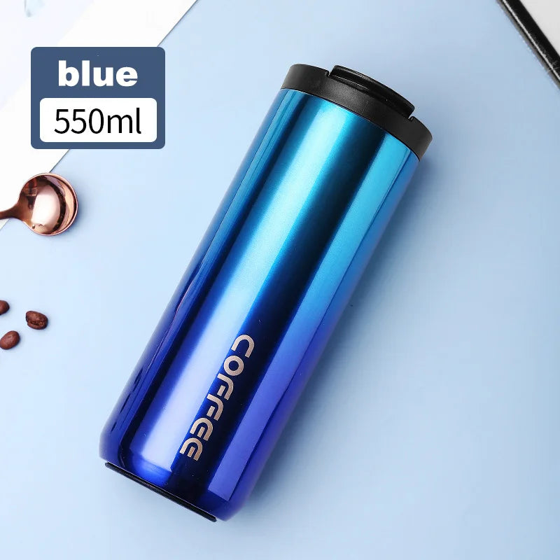 Stainless Steel Thermal Coffee Mug – Leak-Proof Travel Cup