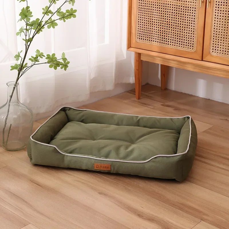 Durable Dog Bed – Waterproof Oxford Pet Mat with Thick PP Cotton Filling