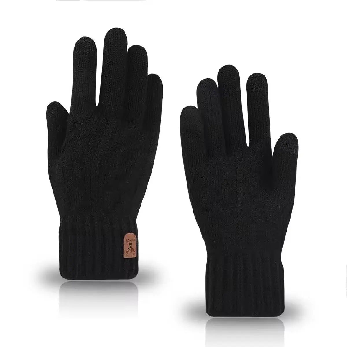 Warm Wool Knit Gloves for Men
