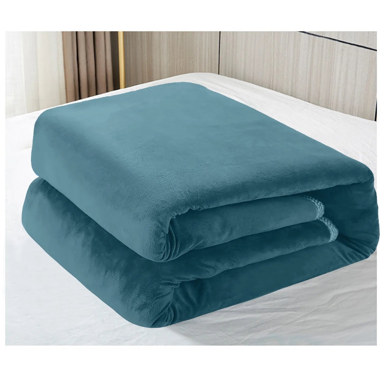 Electric Heated Blanket – Soft Flannel Throw with Adjustable Temperature Control