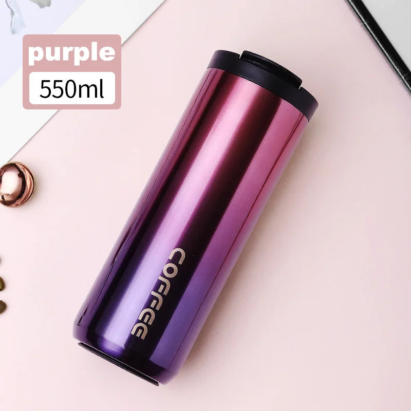 Stainless Steel Thermal Coffee Mug – Leak-Proof Travel Cup