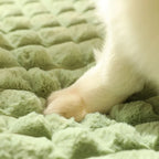 Calming Dog Bed – Soft Luxury Pet Mat with Pillow & Removable Washable Cover