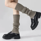 Y2K Women’s Knit Leg Warmers – Lolita Long Socks & Boot Cuffs for Autumn/Winter