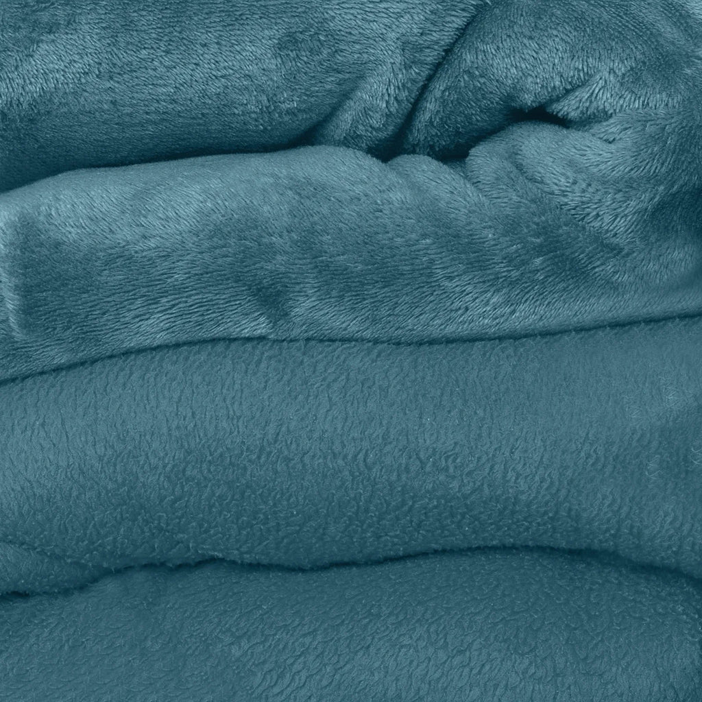 Electric Heated Blanket – Soft Flannel Throw with Adjustable Temperature Control