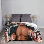 henry cavill photo collage Throw Blanket Soft Plaid halloween blanket