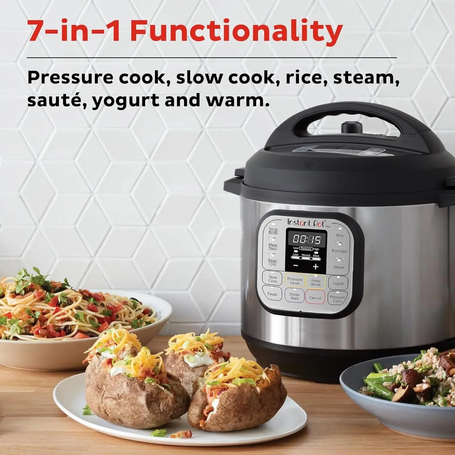Duo 7-in-1 Mini Electric Pressure Cooker – Multi-Function Rice & Food Cooker