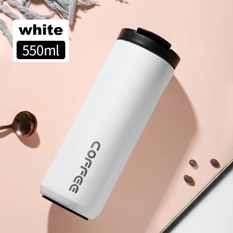 Stainless Steel Thermal Coffee Mug – Leak-Proof Travel Cup