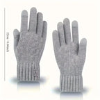 Warm Wool Knit Gloves for Men