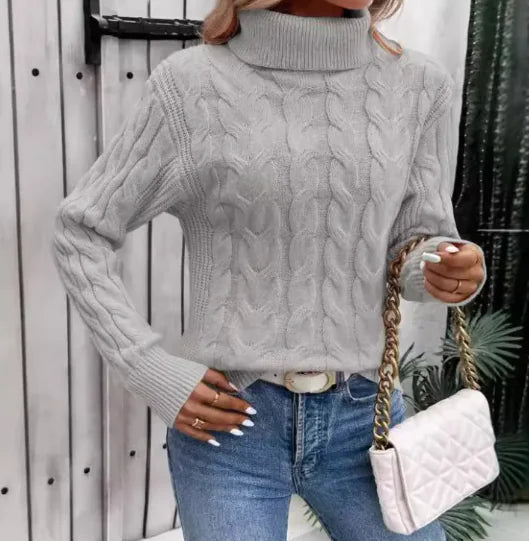 Ladies' Cable-knit Cozy Turtleneck