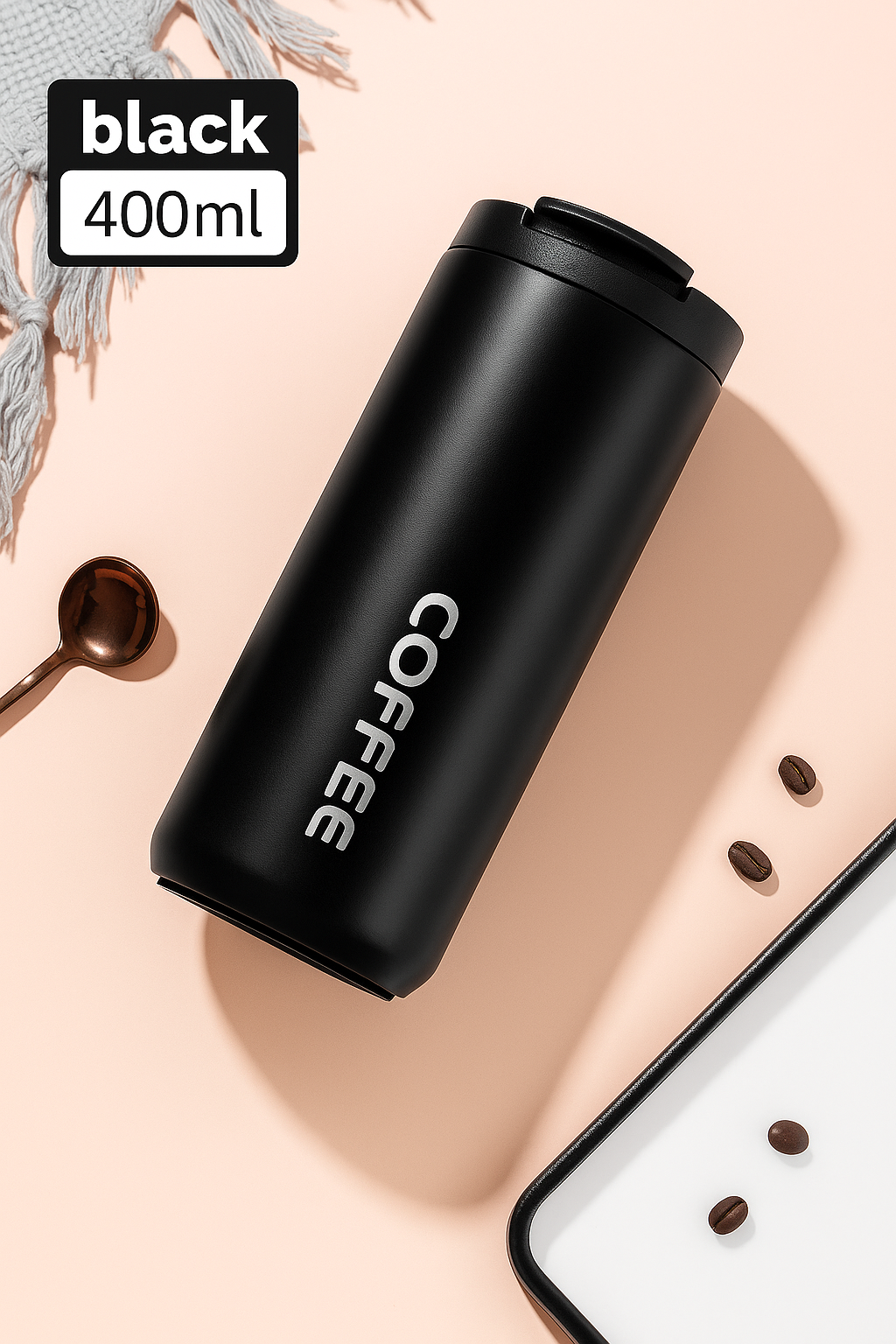 Stainless Steel Thermal Coffee Mug – Leak-Proof Travel Cup