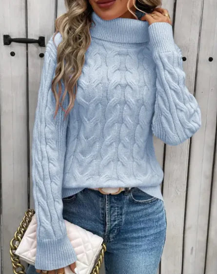 Ladies' Cable-knit Cozy Turtleneck